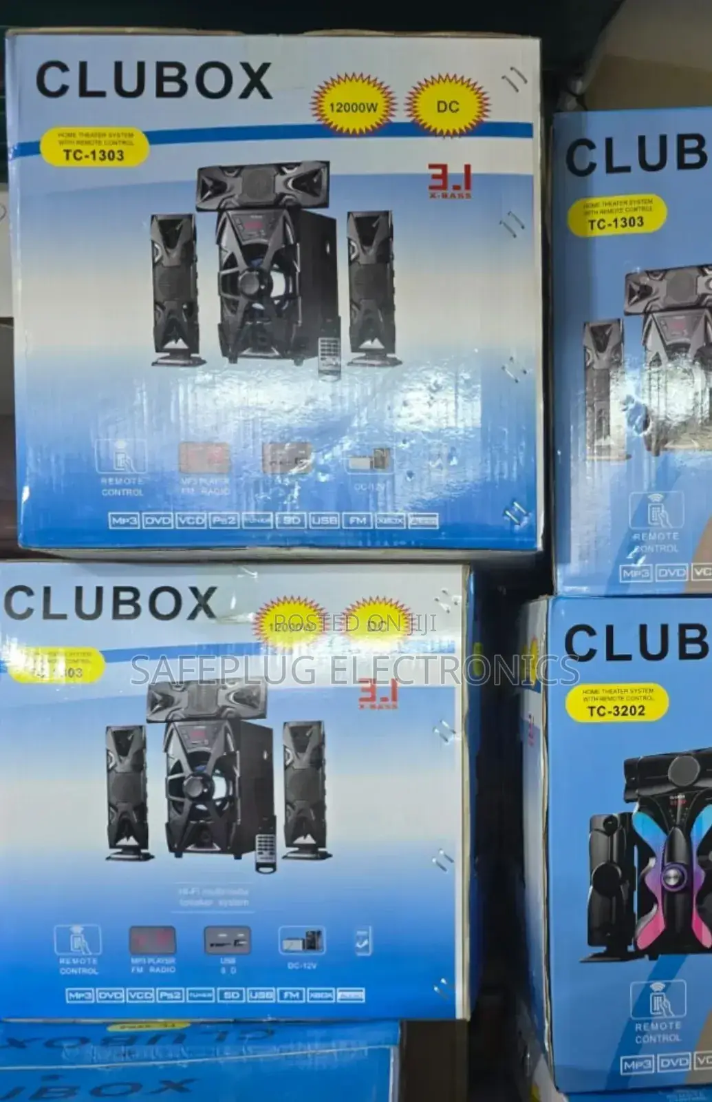 B T - Clubox Subwoofer System 3.1ch Speaker/ Dc'