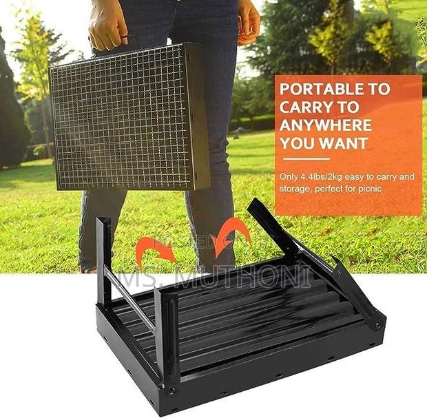 Foldable Charcoal Berbecue Grill (Home/Camping) - thumbnail 3