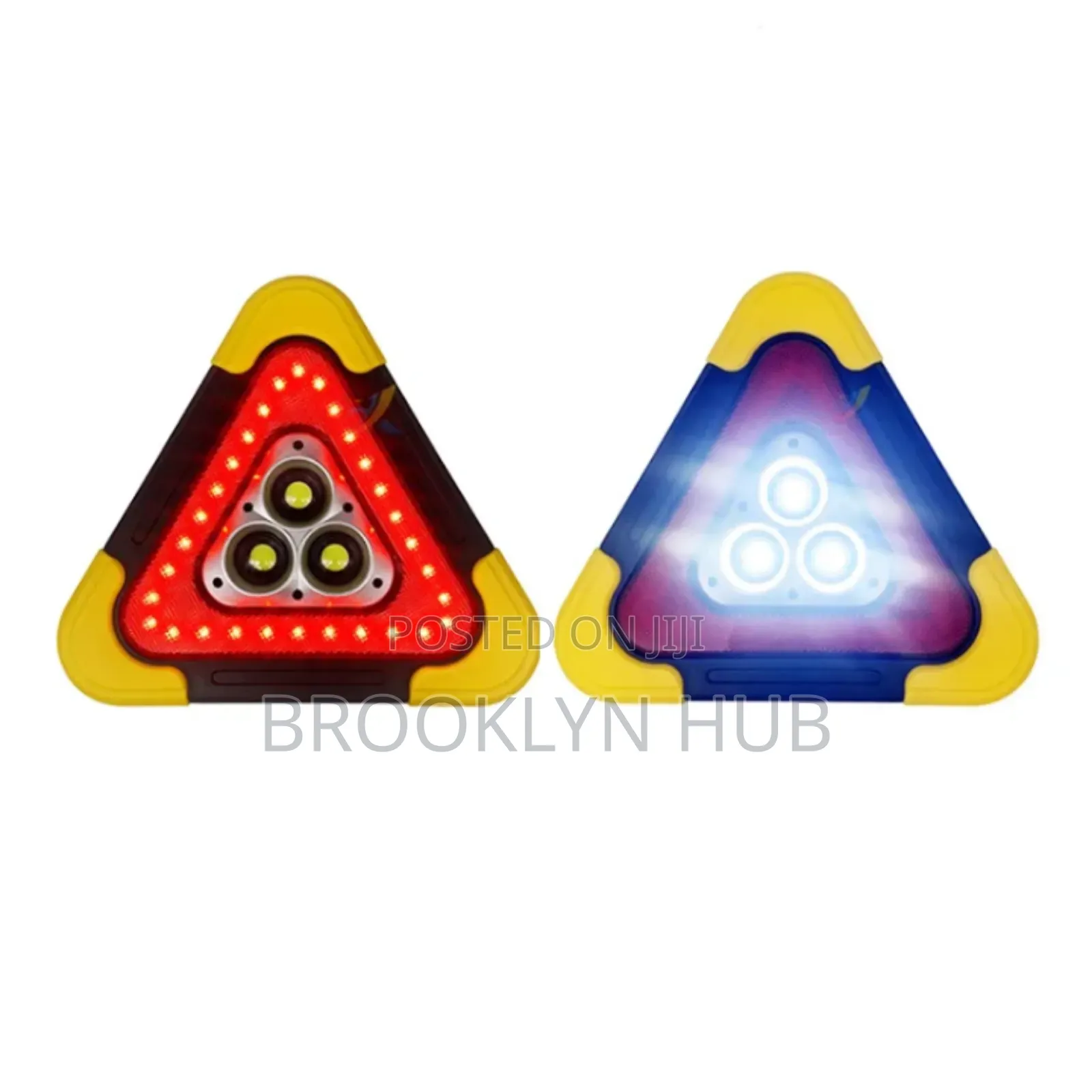Battery Powered Warning Triangle With Lights