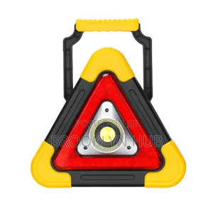 Battery Powered Warning Triangle With Lights