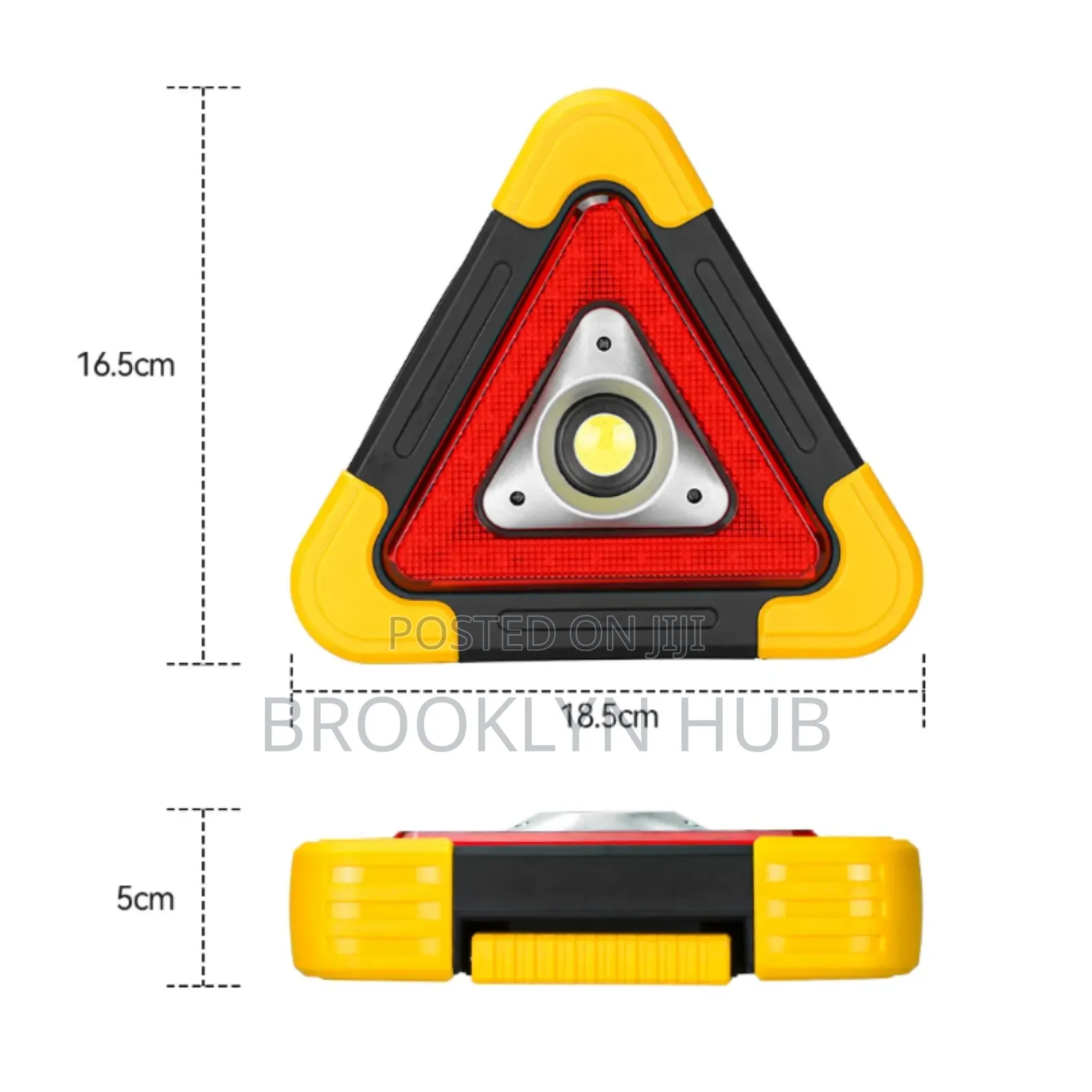 Battery Powered Warning Triangle With Lights