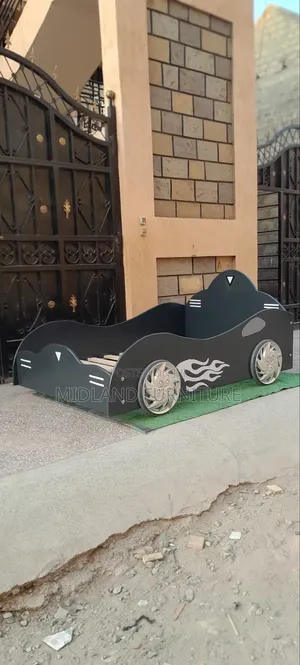 Carson Kids Car Bed / Grey Car Themed Bed for Children