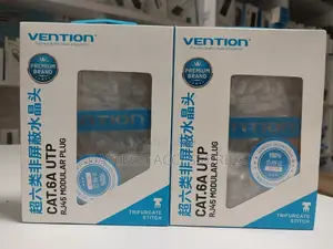 Vention Cat.6 Utp Rj45 Connectors – 100pcs Pack
