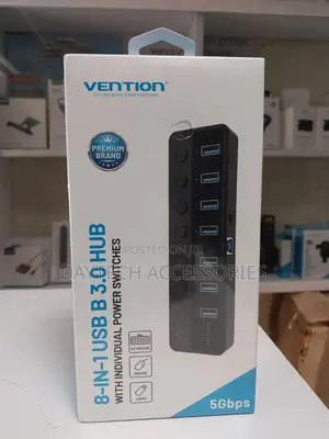 Vention Usb 3.0 to Usb 3.0x7 Hub With Power Supply
