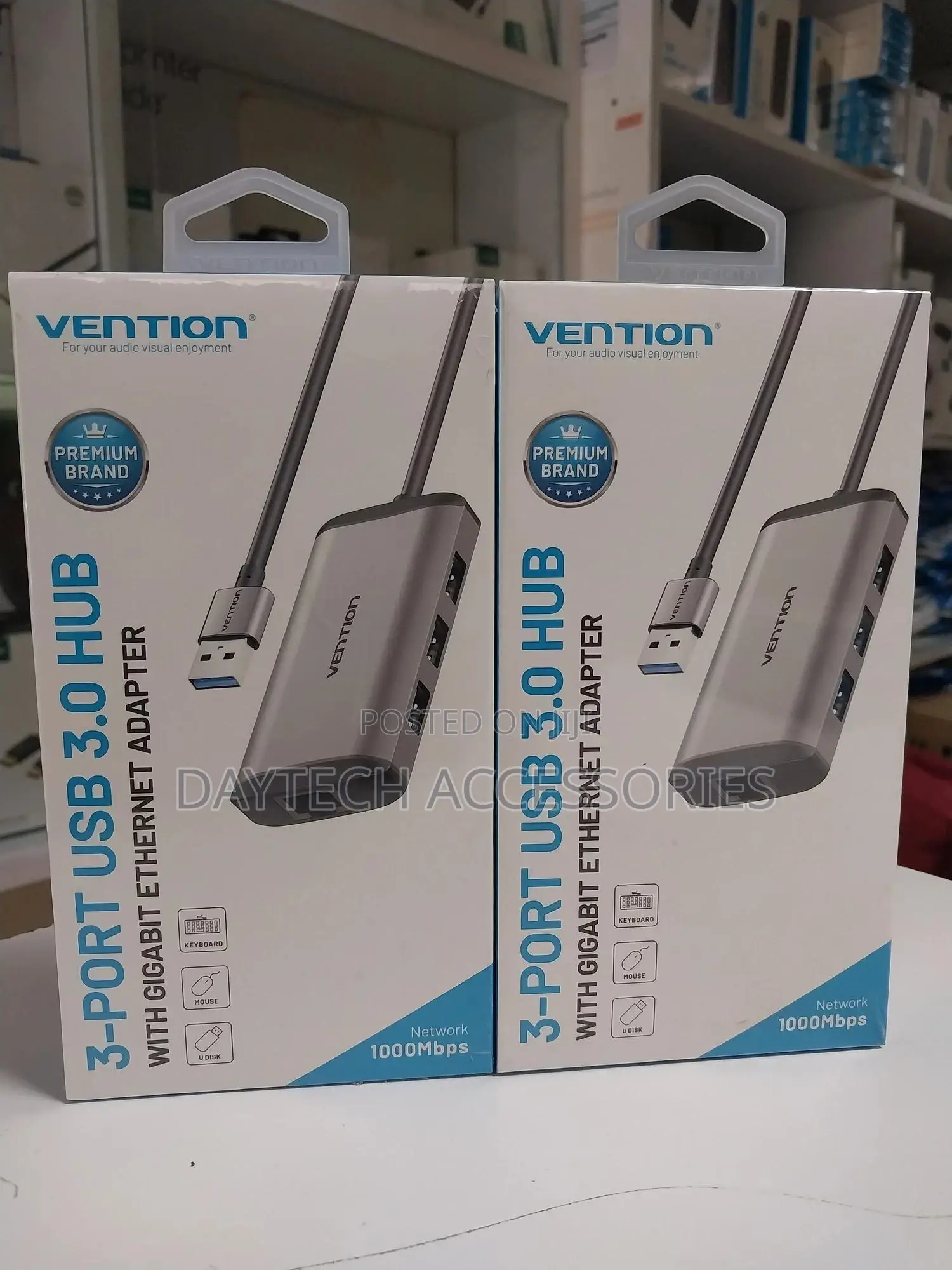 Vention CKBHB Usb3.0 to Usb3.0*3/Gigabit Ethernet