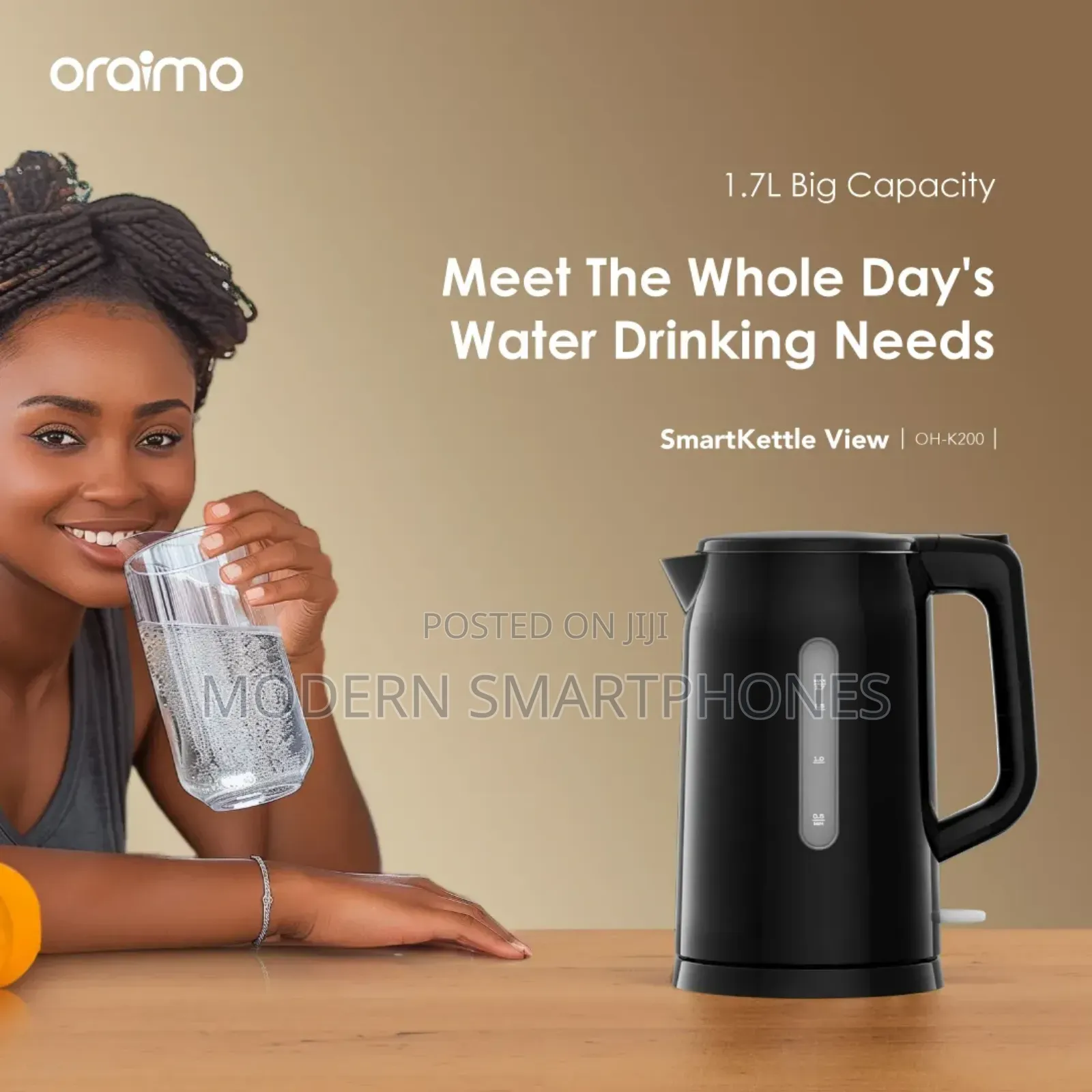 Oraimo Smartkettle View 1.7l Stainless Steel Electric Kettle
