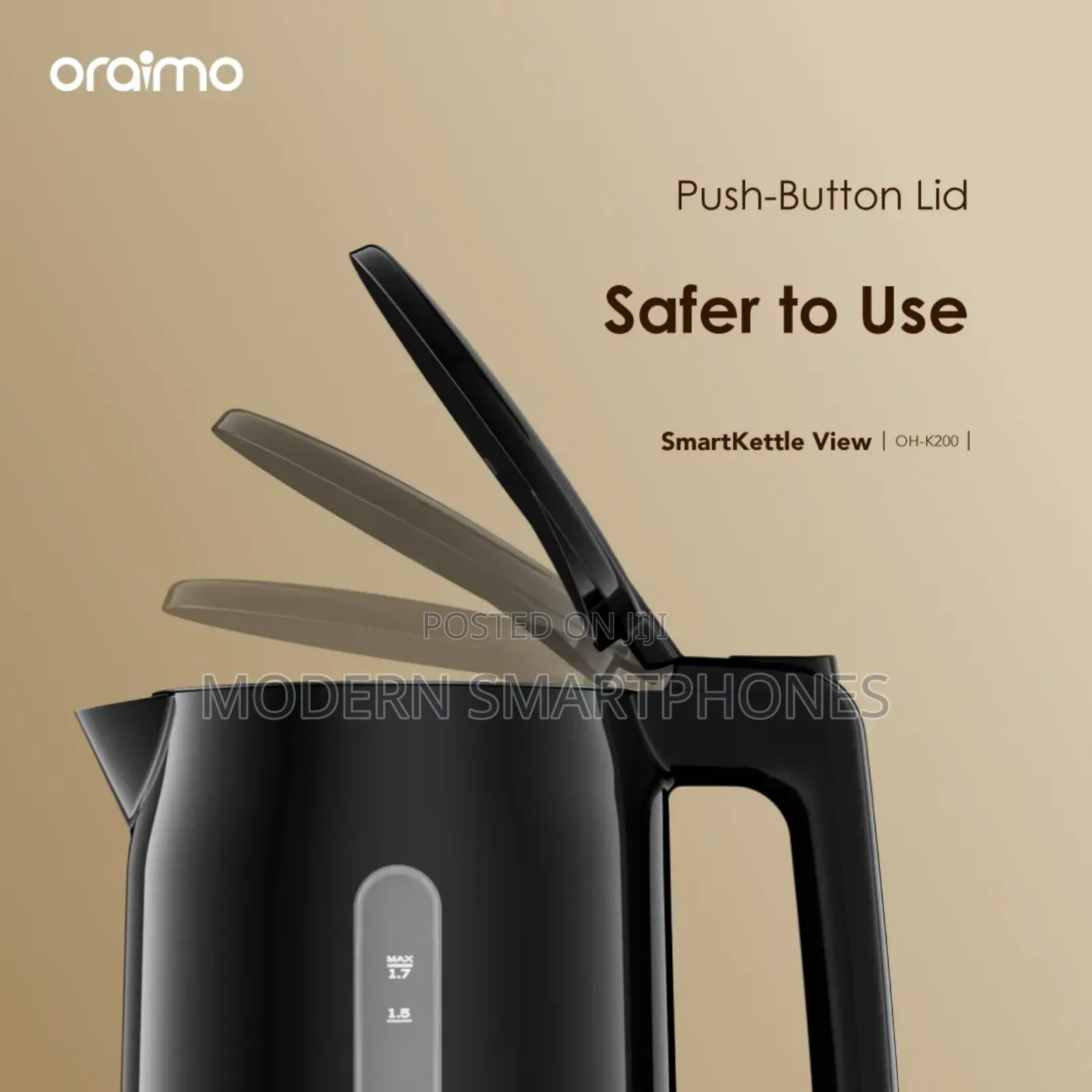 Oraimo Smartkettle 1.7l Stainless Steel Electric Kettle