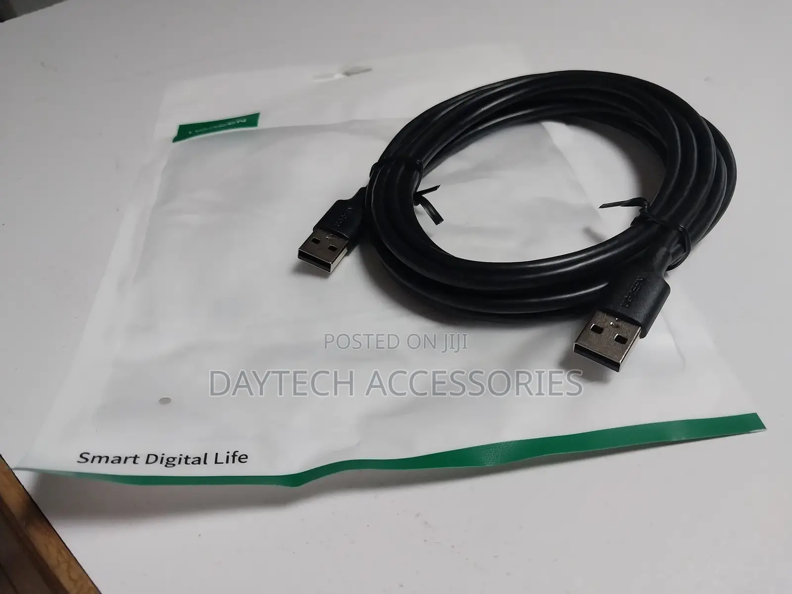 Ugreen Us102 Usb 2.0 a Male to a Male Cable 3m Black