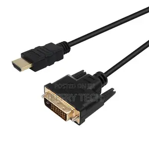 1m Hdmi-Compatible to Vga Cable Male 24+1 Dvi-D Male Adapter