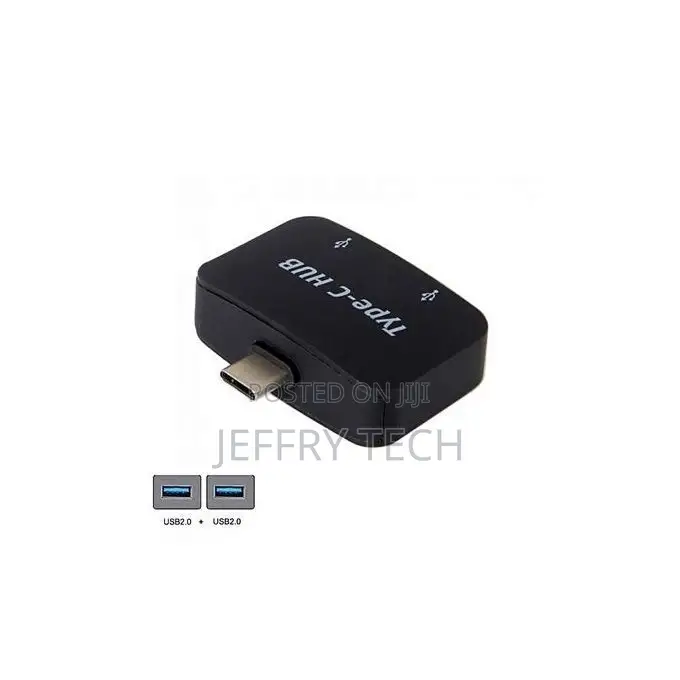 Type-C Usb-C Otg to Dual Ports Usb 2.0 Hub for Laptop Ph