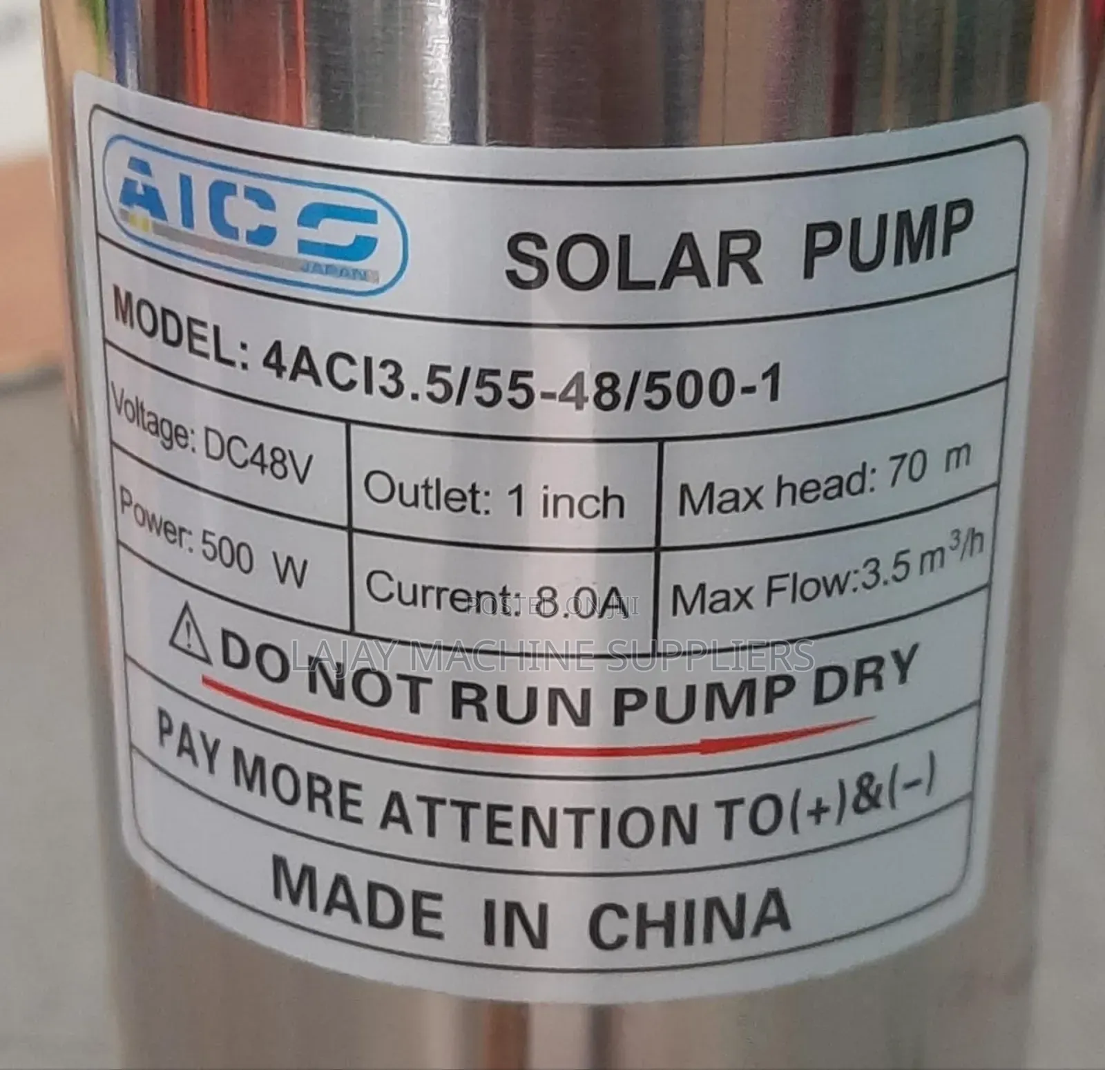 Aico Japan Submersible Pump Head 70m