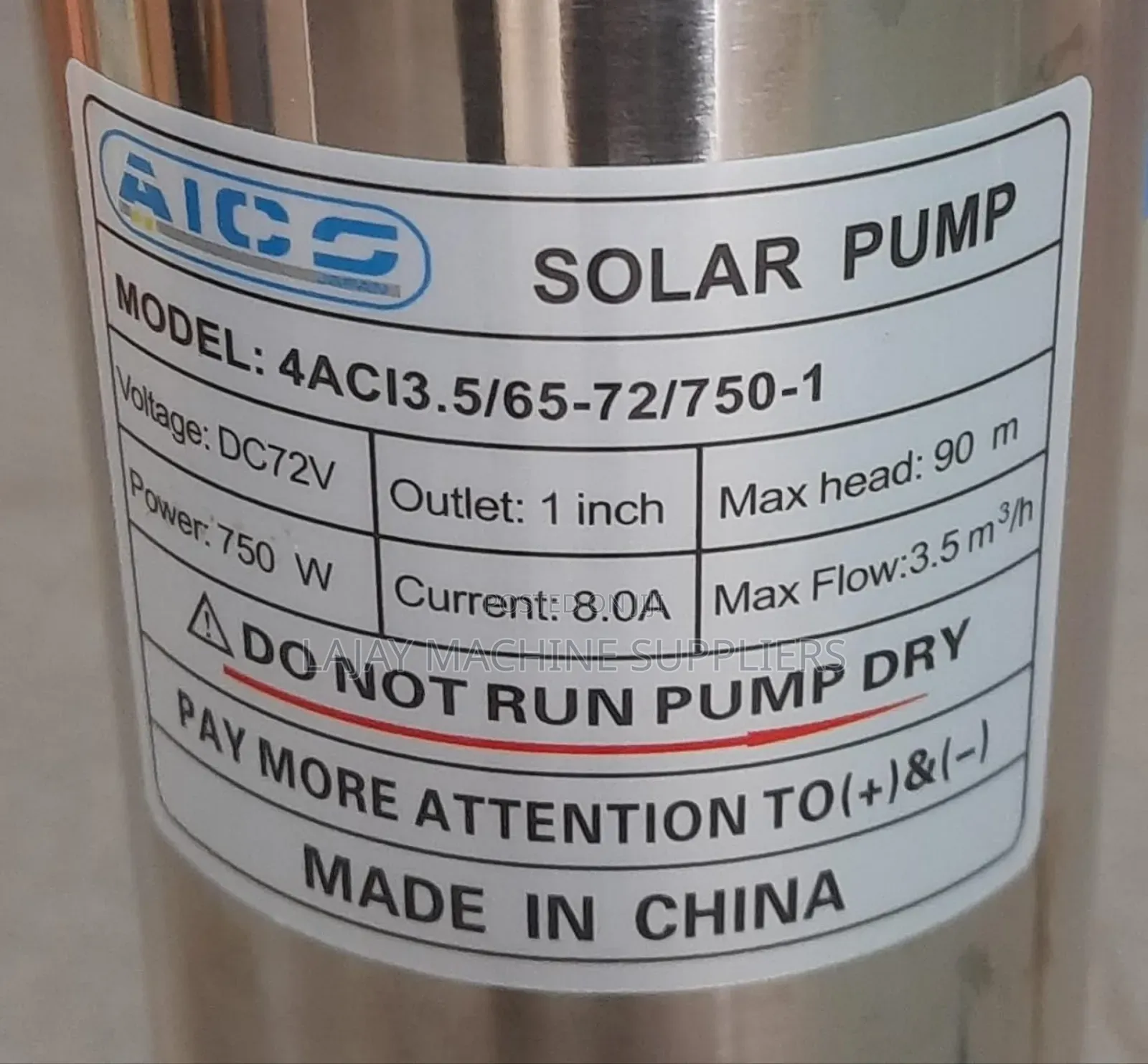 Aico Japan Solar Submersible Pump Head 90