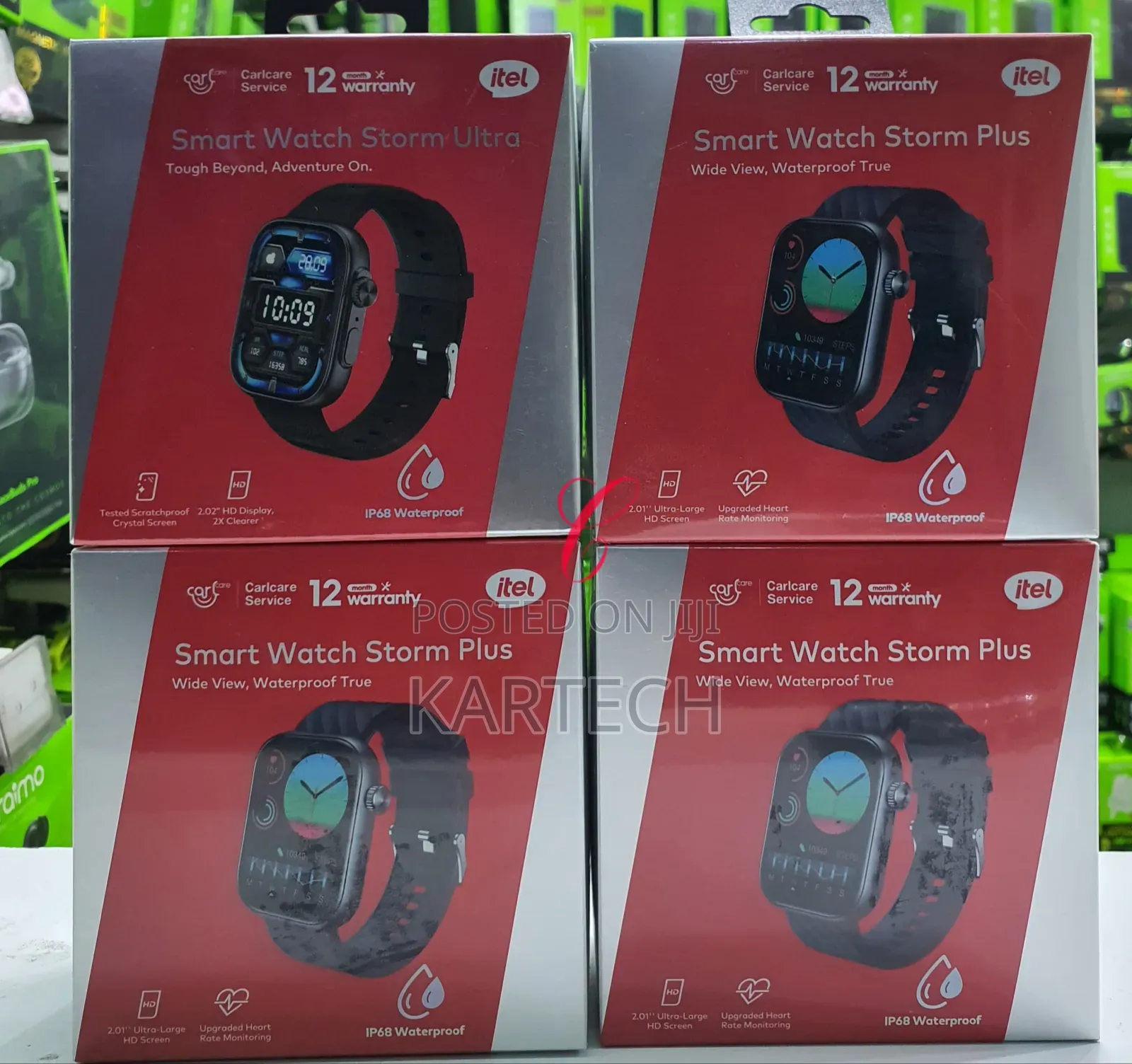 Itel Storm Plus Isw-015 2.01" Ip68 Bt Calling Smart Watch