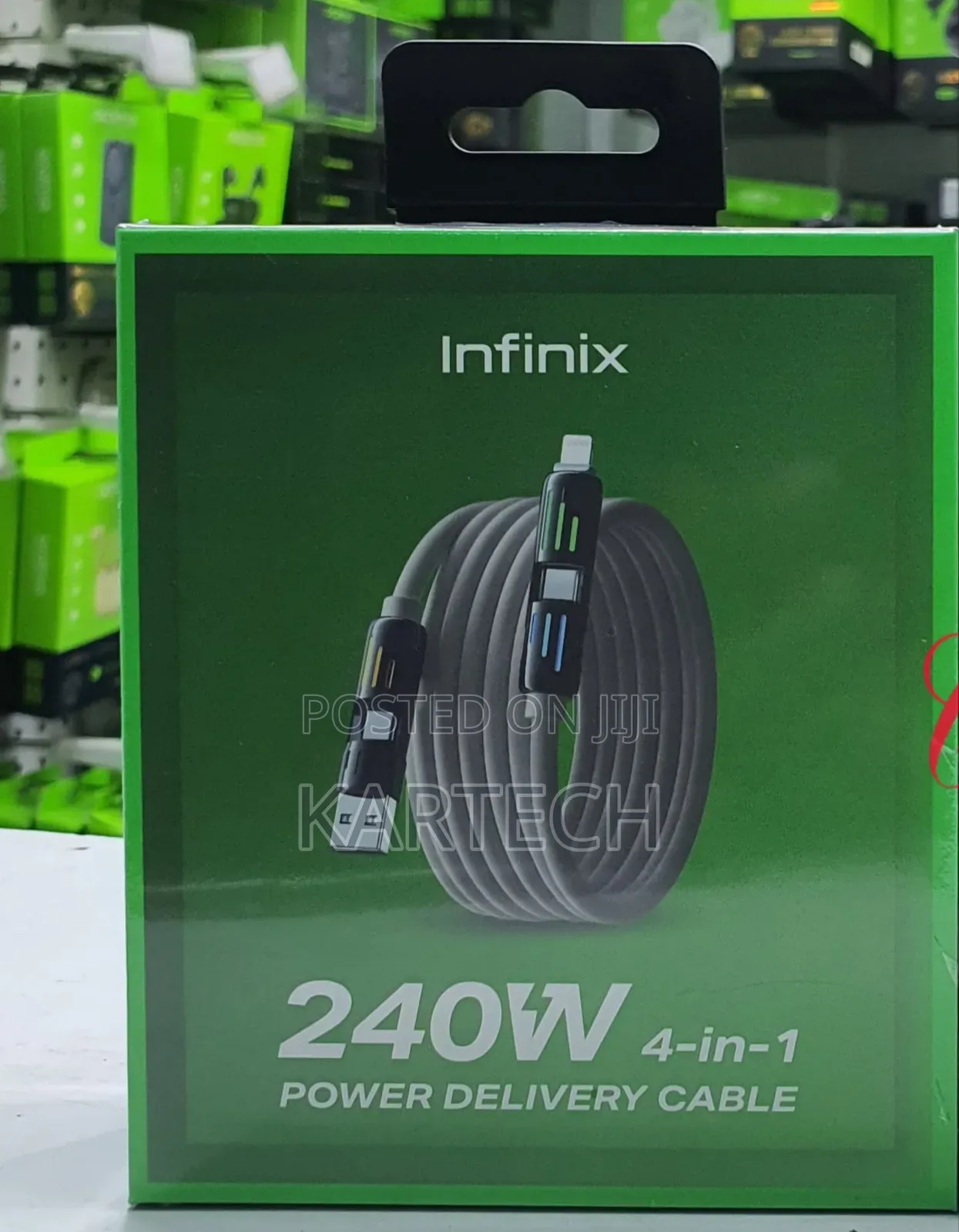 Infinix Xd15 240w 4-in-1 Power Delivery Cable