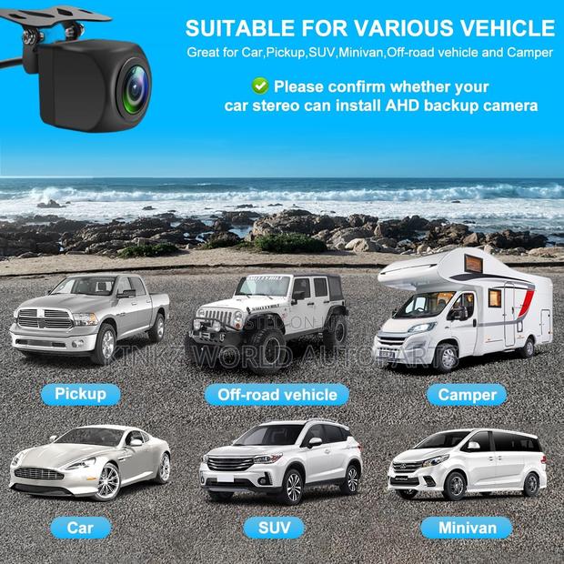 Backup Camera Wide Angle Reverse Camera - Universal Rearview - thumbnail 7