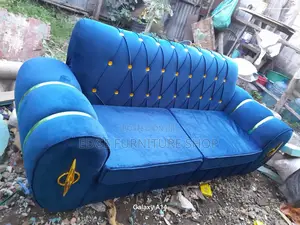 Newly Designed Three Seater Sofa Available in Blue Colour