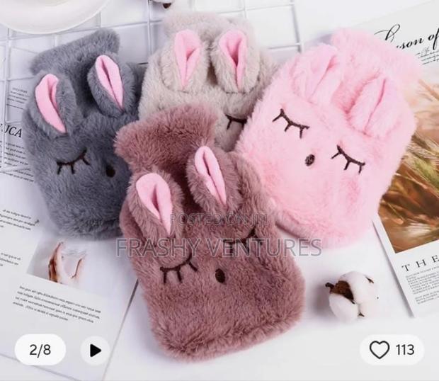 Cute Fleece Rabbit Hot Water Bottle