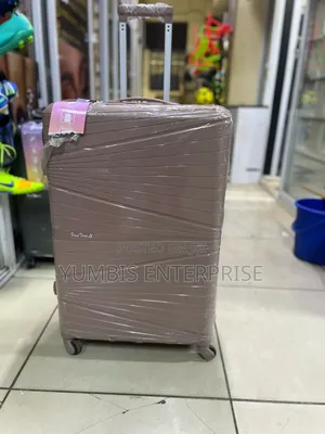 Beige Color of Large -Rubber Luggage -Suitcases at 4500