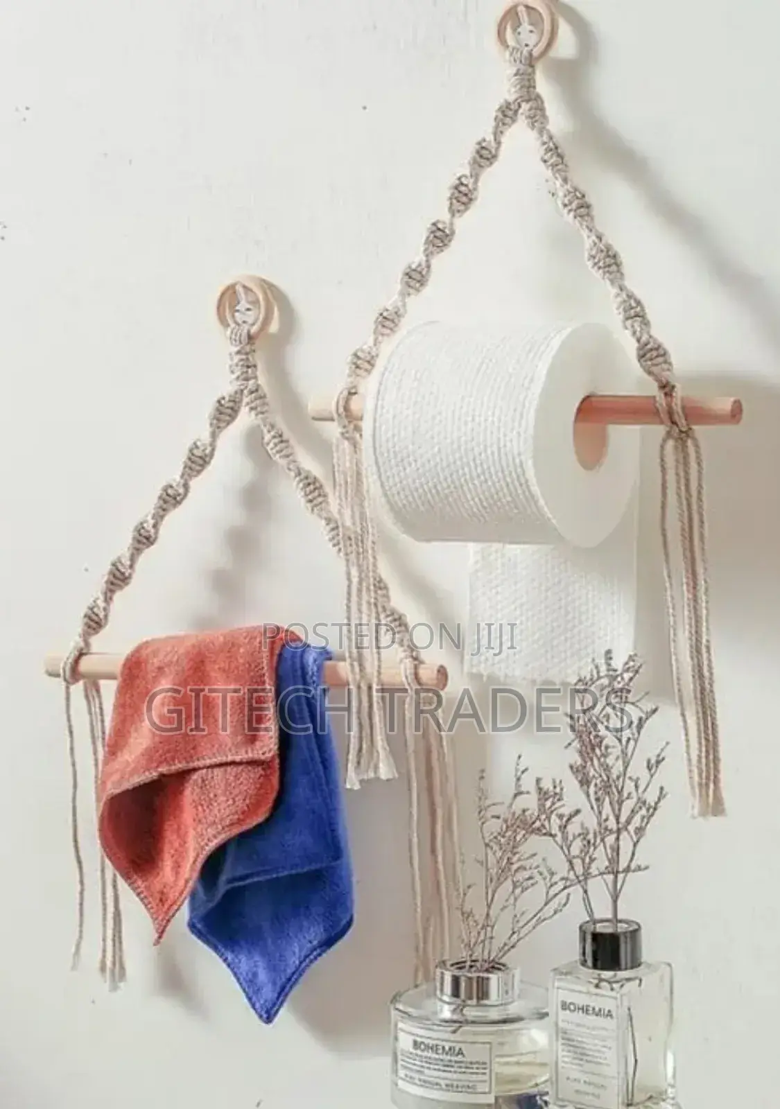 *Toilet Paper Holder Tapestry Macrame