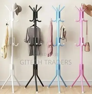 170cm High Metallic Coat or Bags Hanger