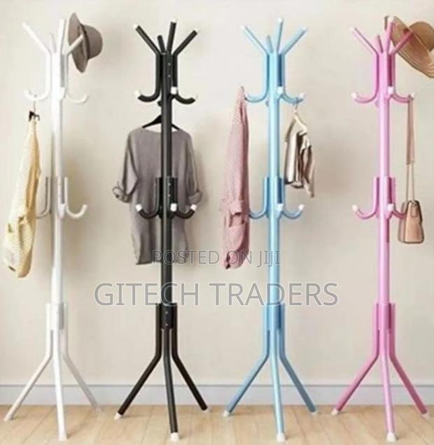 170cm High Metallic Coat or Bags Hanger
