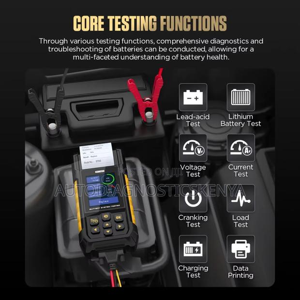 Autool Bt960 Advanced Vehicle Battery and Charging Tester - main view