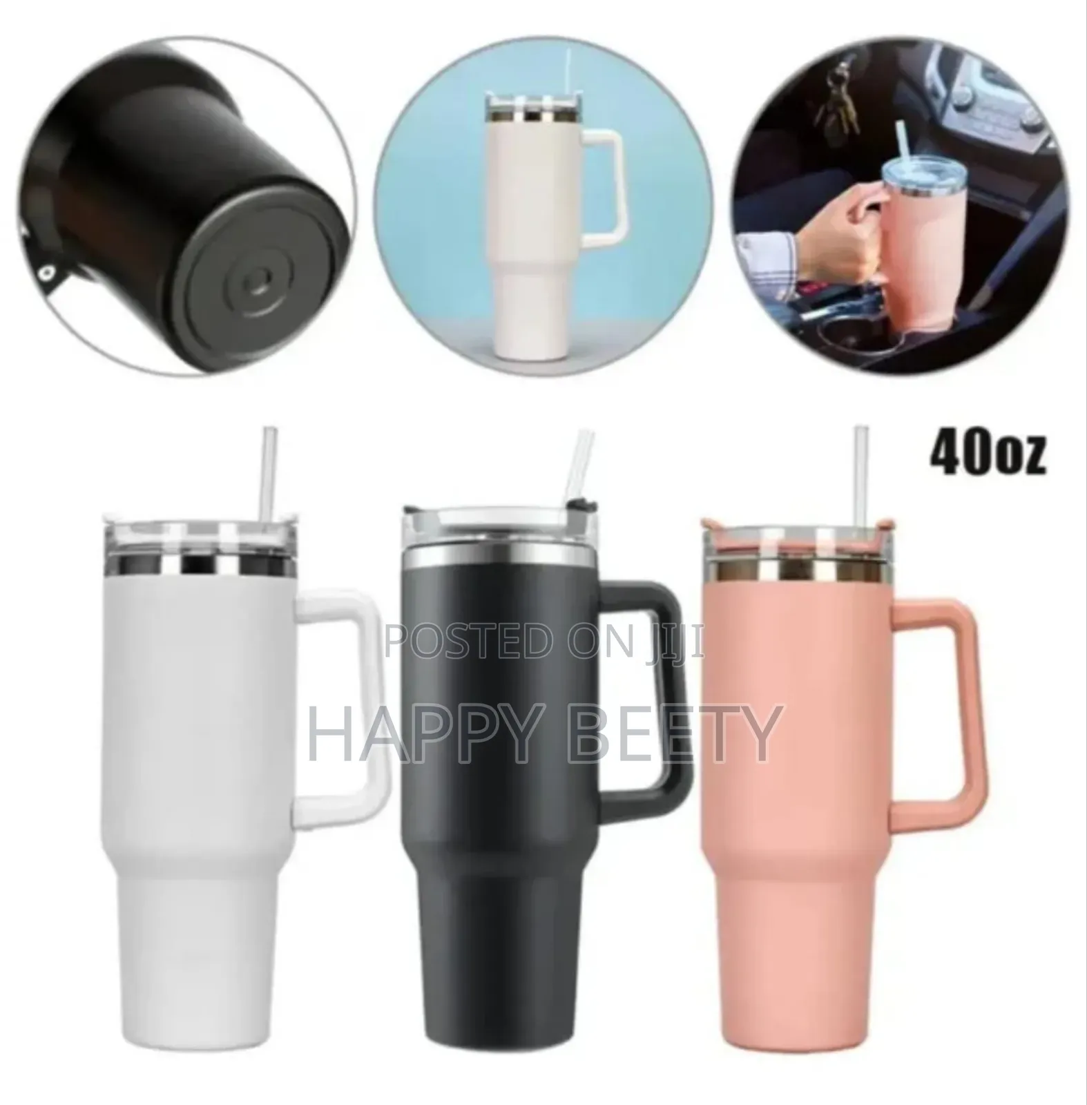 1.2l Unbranded Clear Cap Straw Stanley Cup