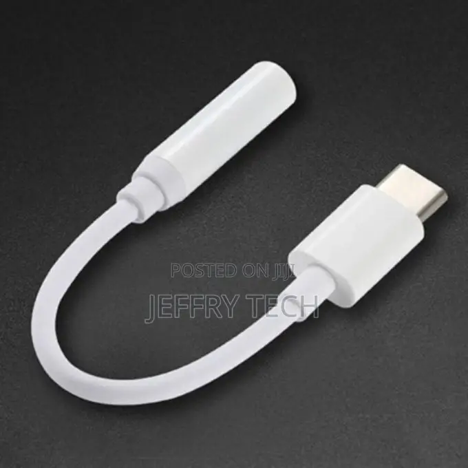 12.5cm Type-C M to 3.5mm Audio F Adapter Converter