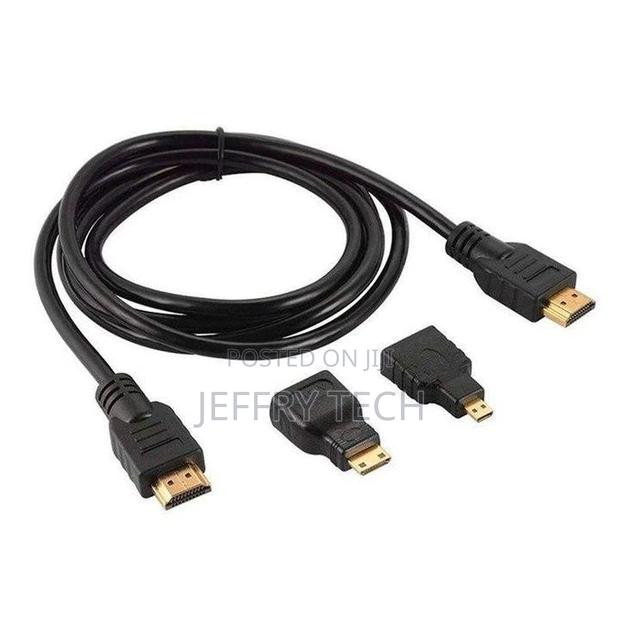 Mini HDTV Adapter Micro HDTV Connector Cable 3 In1 1m 1.5 M