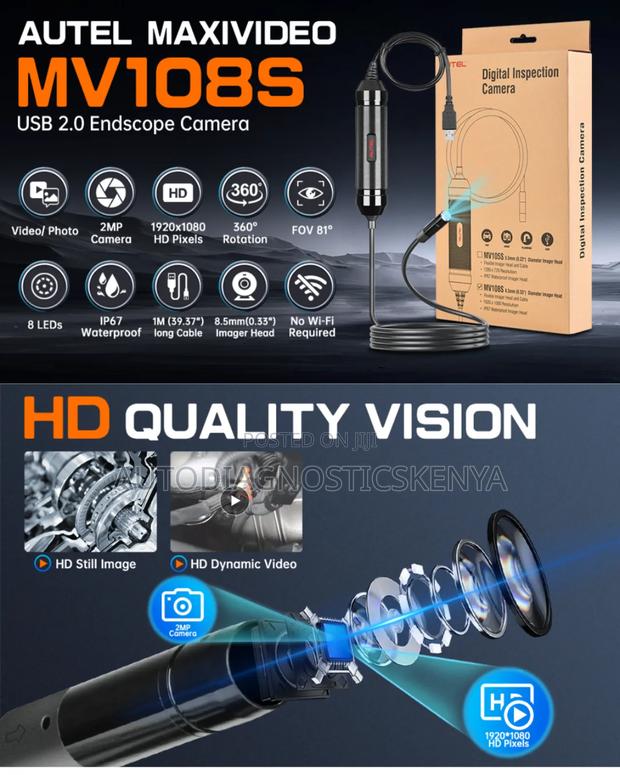 Autel Maxivideo Mv108s Digital Inspection Endoscope Camera - main view