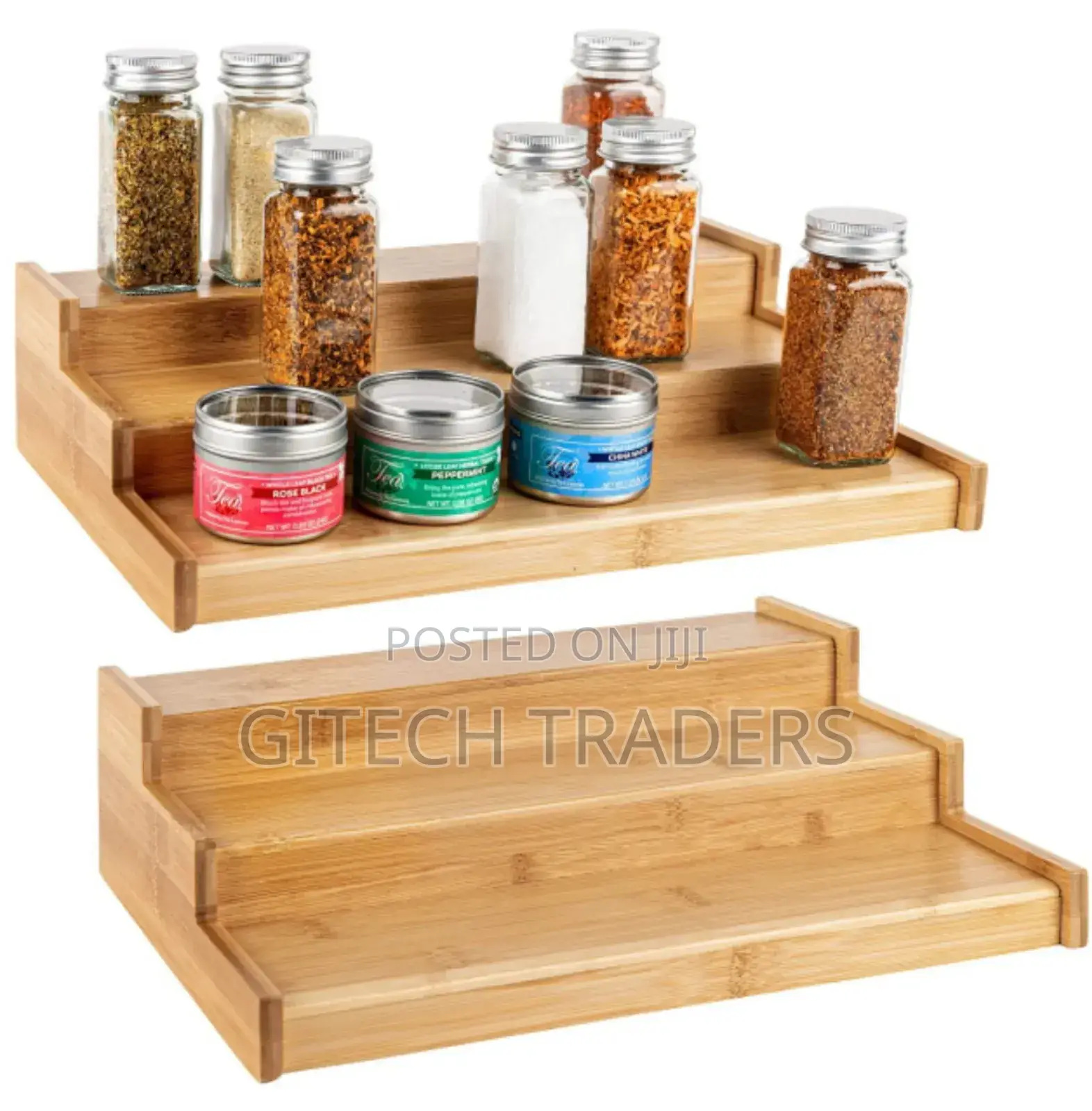 30x23x11cm 3 Step Bamboo Organizer