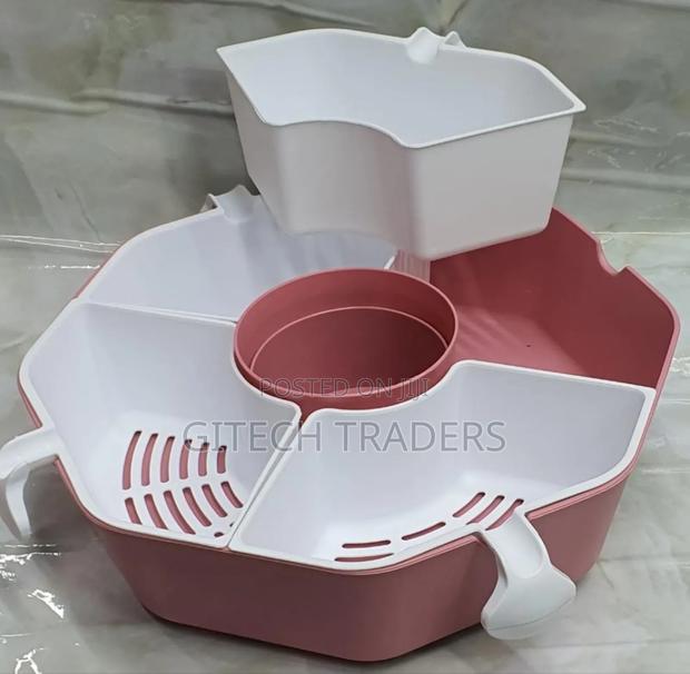 (Rotating Candy Box) 3600 Rotating Octagonal Fruit Drainer