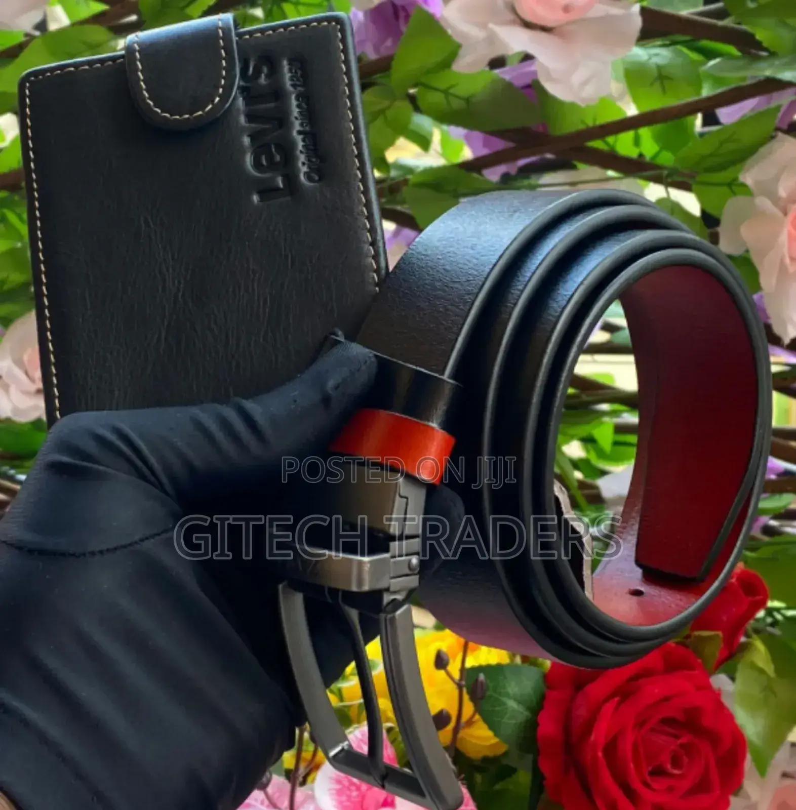 Leather Belt X Wallet Combo