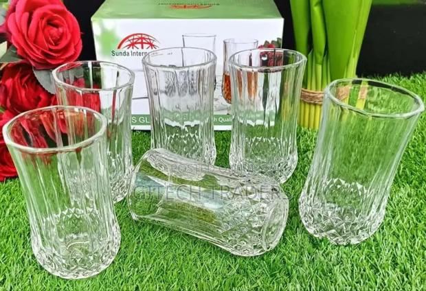 Long Diamond Glasses 6 PCS