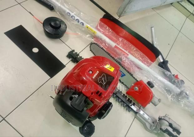 Brush Cutter With Hedge Trimmer and Chainsaw