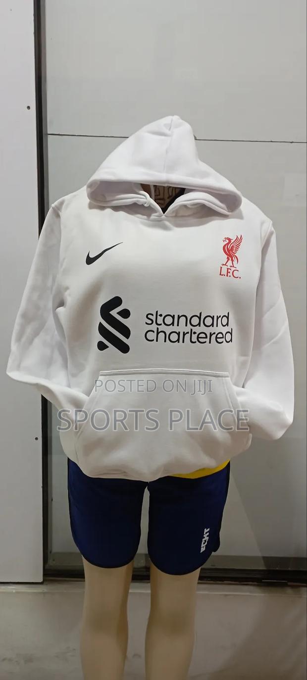 Liverpool White Hoodie - main view