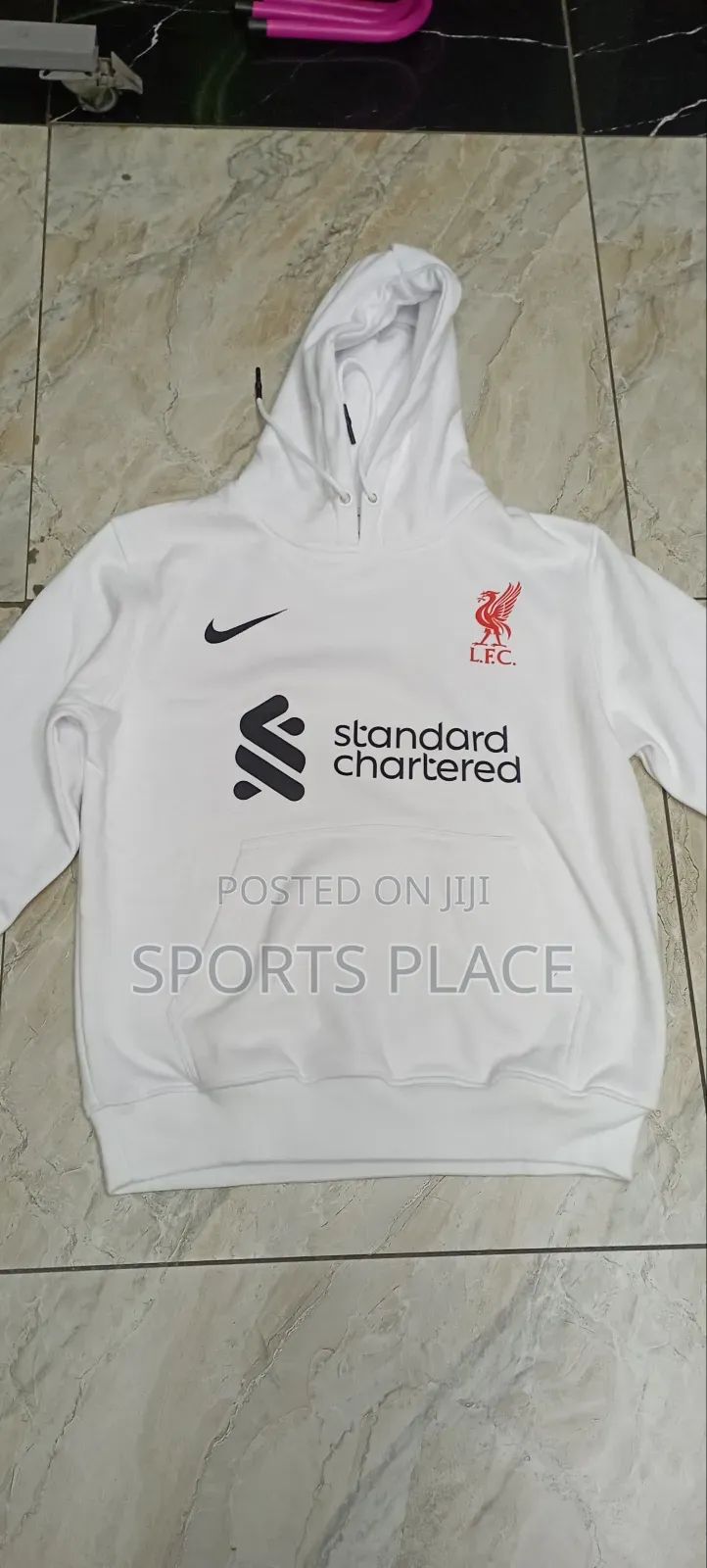 Liverpool White Hoodie