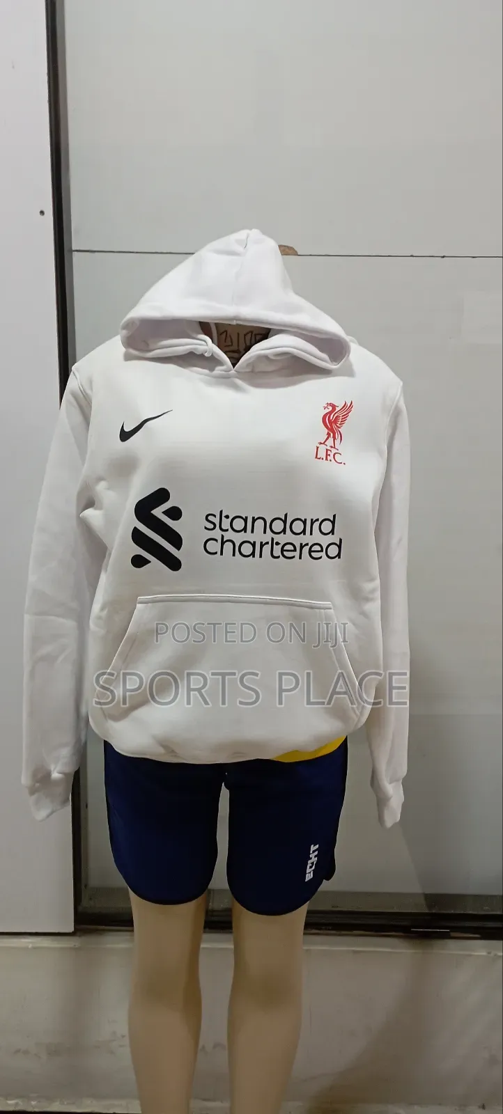 Liverpool White Hoodie