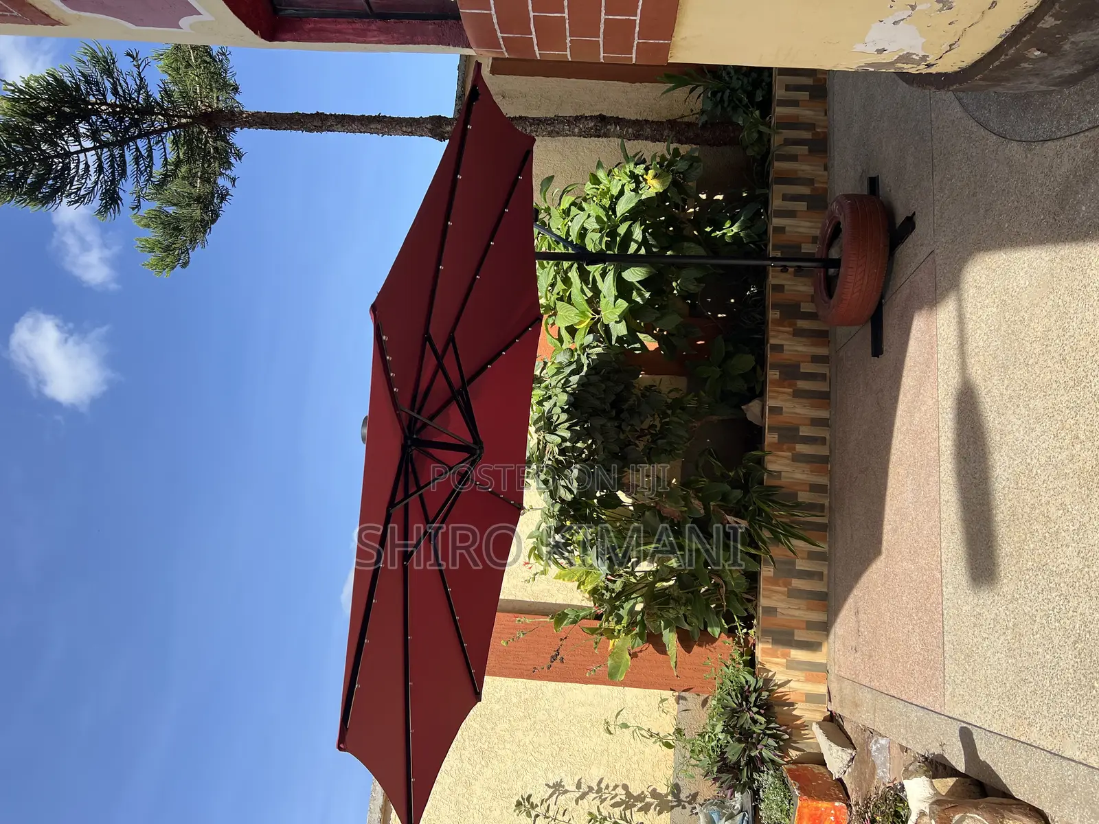 Quality Outdoor Umbrella With Solar Led