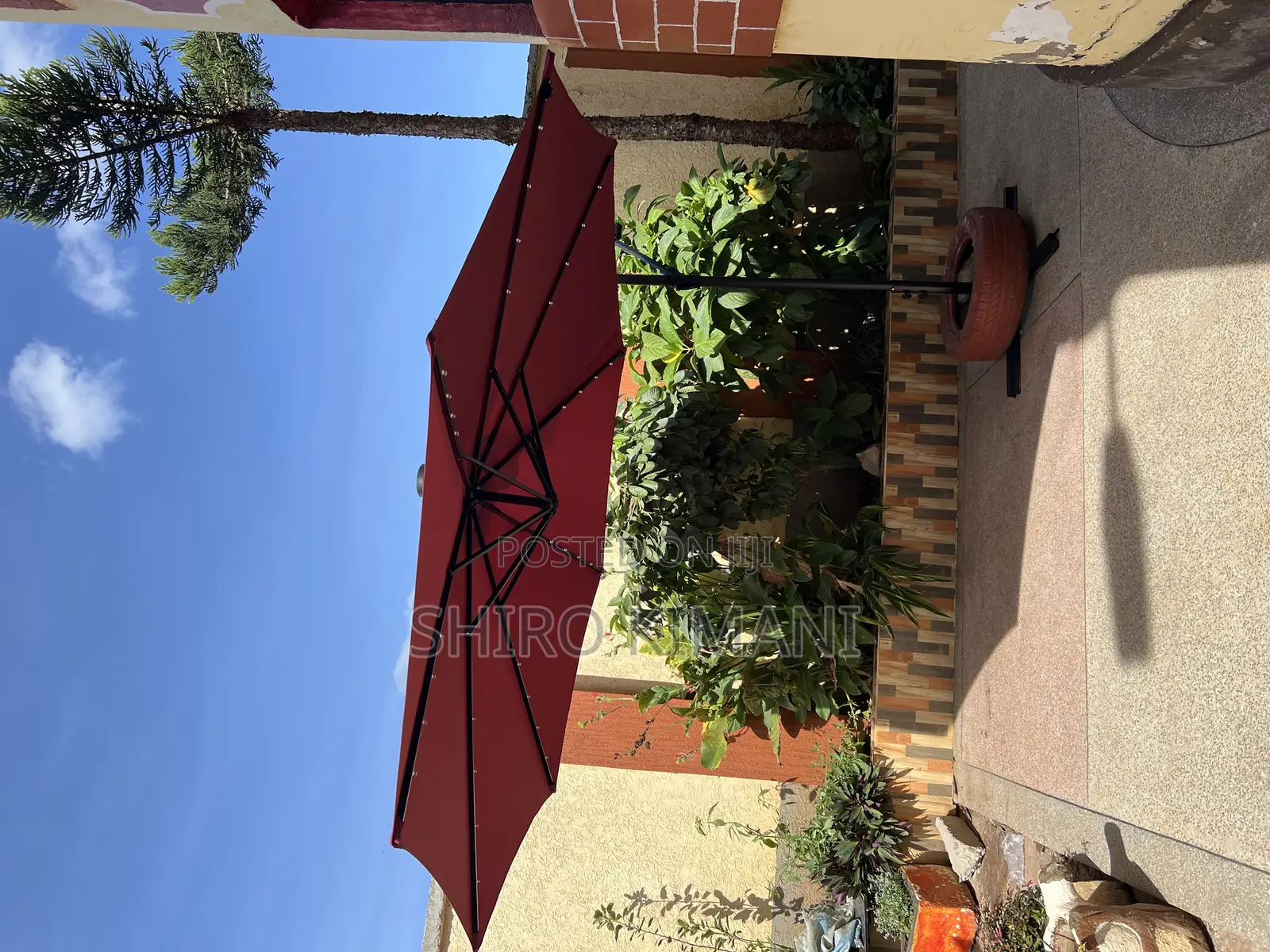 Quality Outdoor Umbrella With Solar Led
