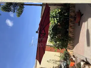 Durable Parasol Umbrella for Shade With Solar Lights