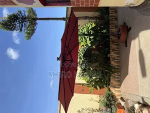 Durable Parasol Umbrella for Shade With Solar Lights