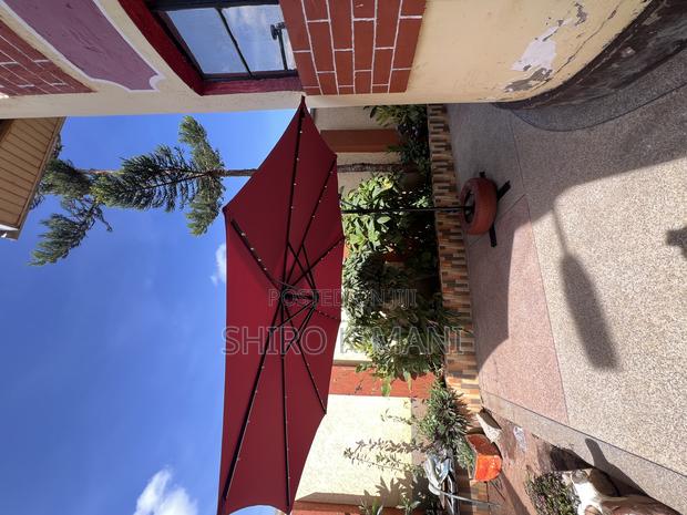 Umbrella Cantilever Parasol With Solar Lights - main view