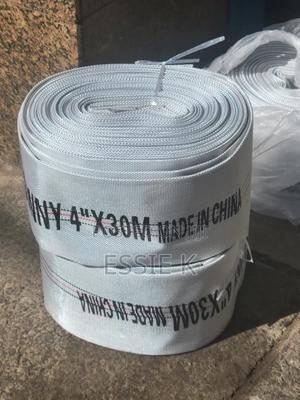 White Canvas 4" Delivery Hose Pipe 30mtrs - thumbnail 2