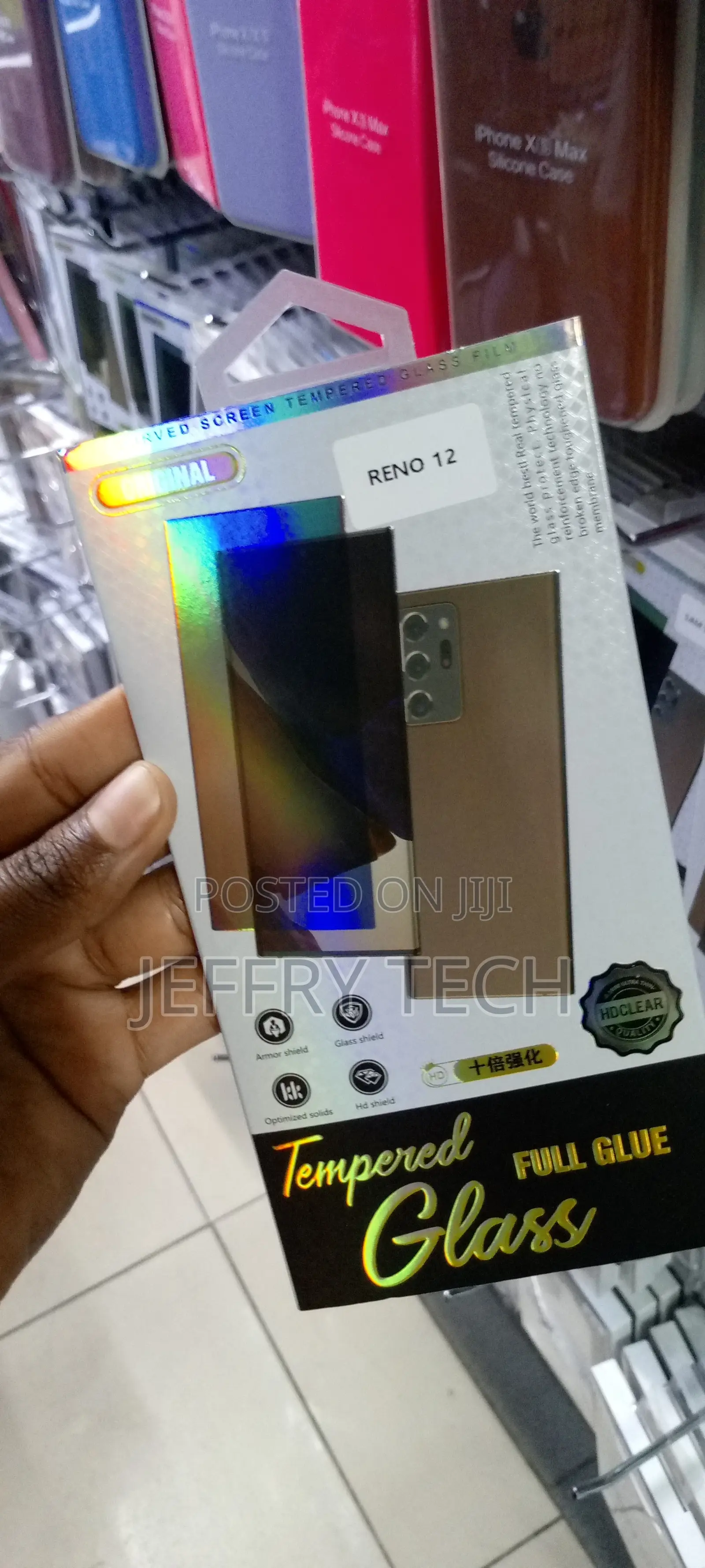 Privacy Tempered Glass for Oppo Reno 12 Screen Protector