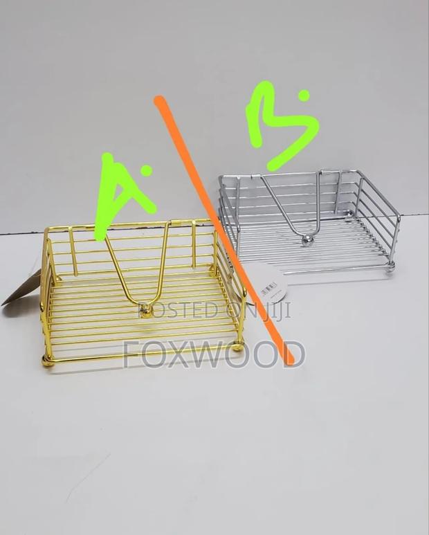 Flat Metallic Napkin Holder Now Available