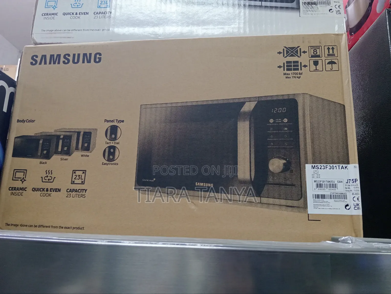 Samsung 23ltr Solo Microwave Oven : Ms23f301tak
