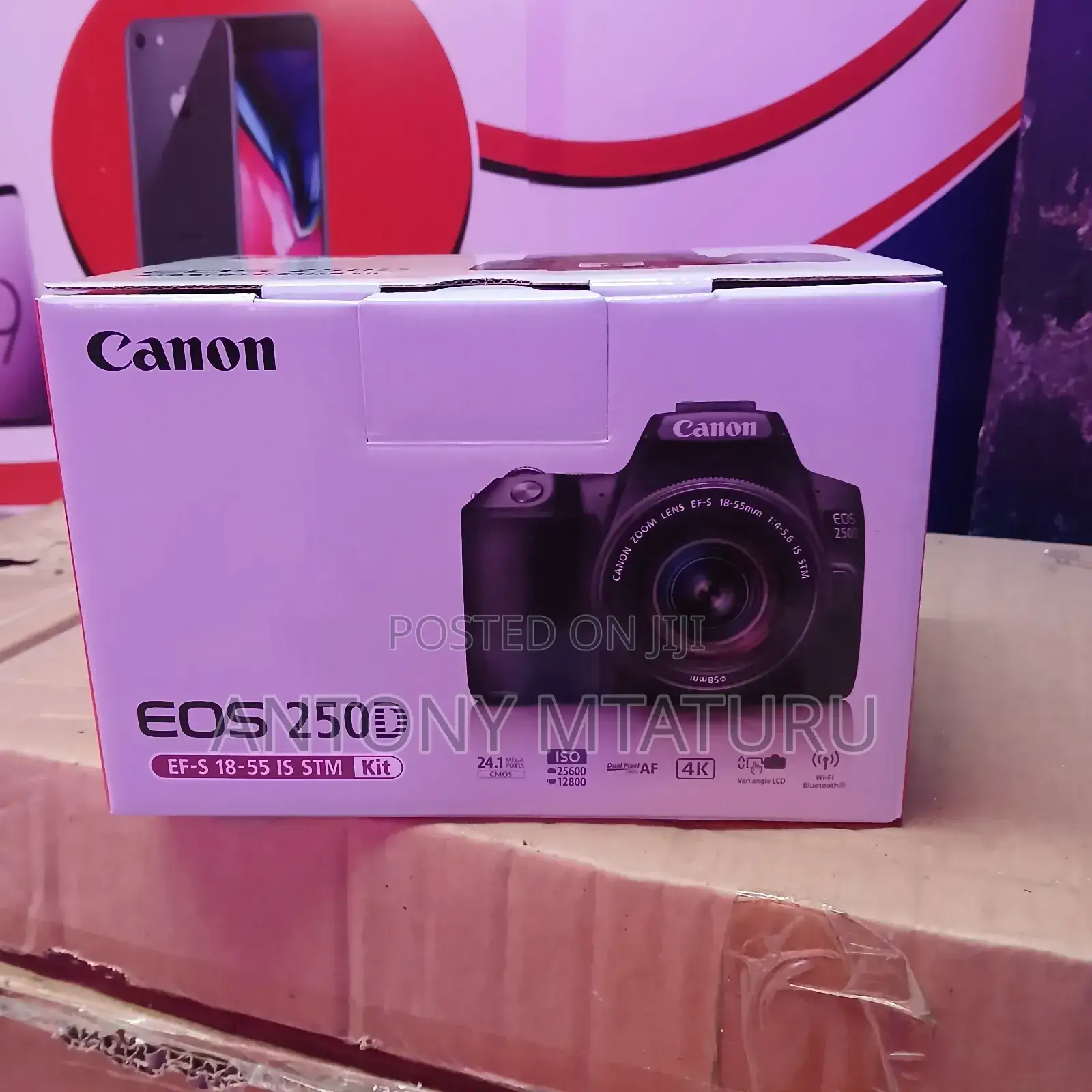 Canon Eos 250d DSLR Camera With 18-55mm Lens