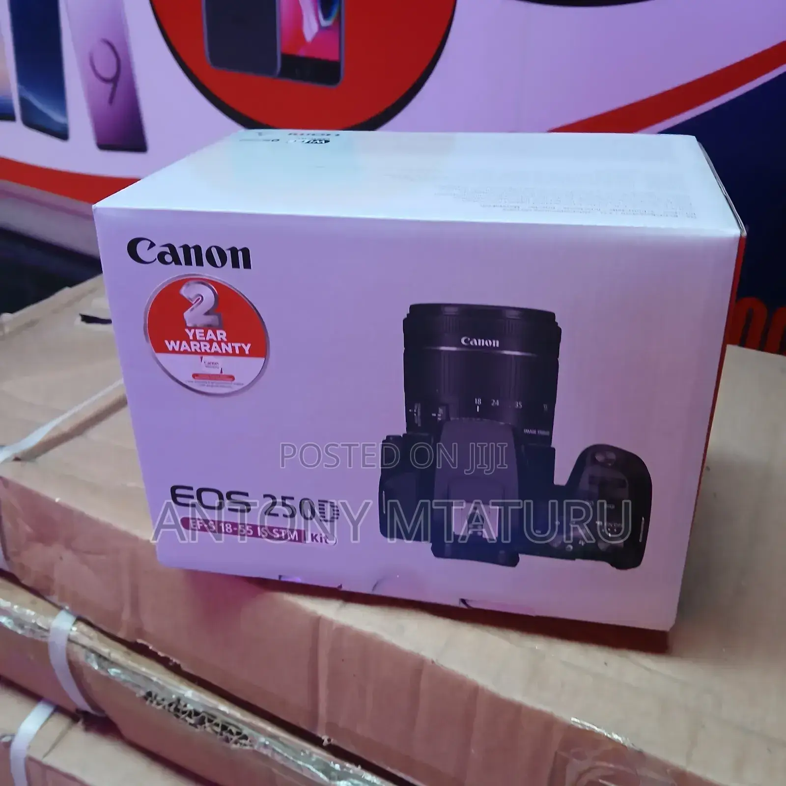 Canon Eos 250d DSLR Camera With 18-55mm Lens