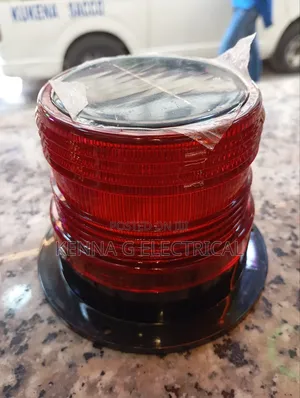 Road Safety Flashing Lamp Magnetic Base Solar Warning
